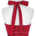 Grace Karin Sweetheart Backless Halter Nylon-Coton 50S Retro Vintage Rouge Party Dress CL008950-2